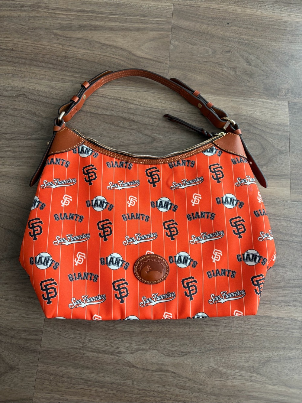 Dooney & Bourke San Francisco Giants Orange Logo Hobo Bag
